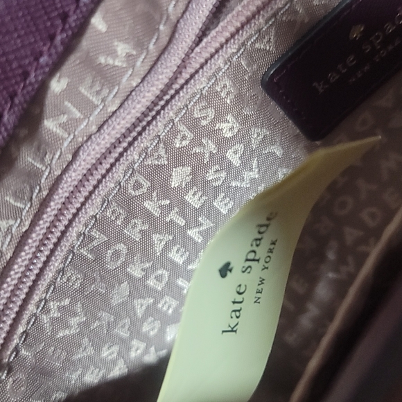 Kate spade  authentic wine plum shoulder purse - Picture 7 of 8